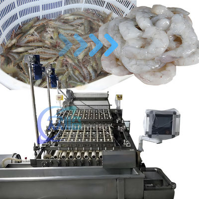 Dobra cena. SUS304 PLC Shrimp Peeling Machine Wielofunkcyjny 3600x2260x2200mm w Internecie