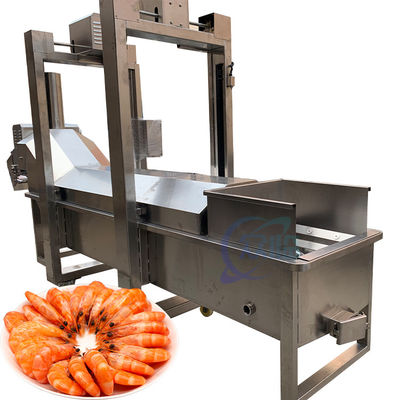 Dobra cena. Linia produkcyjna do przetwarzania krewetek, maszyna do gotowania gotowanych krewetek, maszyna do wycierania pary krewetek sushi w Internecie