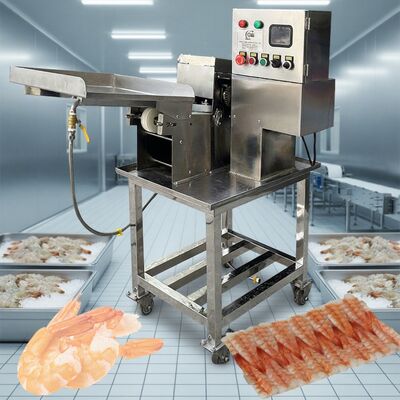 Dobra cena. Stabilny Sushi Shrimp Cutter Szybki Przemysłowy Maszyna do cięcia krewetek Wielofunkcyjne urządzenia do cięcia krewetek Inteligentne przetwarzanie krewetek w Internecie