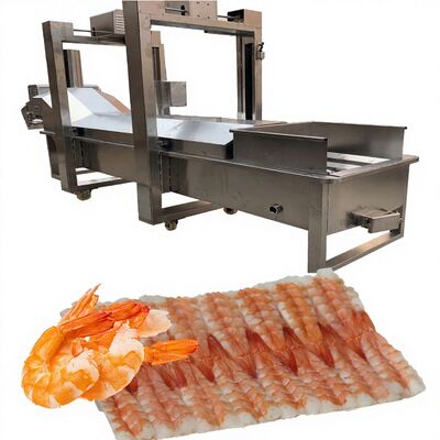 Dobra cena. Oszczędność energii automatyczny cięcia sushi krewetki linia produkcyjna przetwórca żywności krewetka kuchenka 500-600KG / h pojemność w Internecie