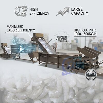 Dobra cena. Multifunctional Seafood Processing Plant Equipment Food Grade SUS304 1200-1800KG 15KW 60Hz w Internecie