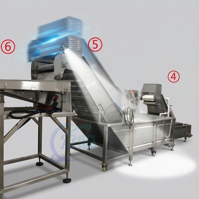 Dobra cena. Najnowszy sprzęt do przetwarzania krewetek SUS316 800-1000KG 7,5KW 50Hz dla fabryki cateringowej w Internecie