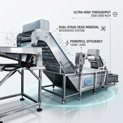 Dobra cena. Precision Shrimp Head Screening Machine Anti Corrosive SUS316 800-1000KG 2.2KW 380V w Internecie