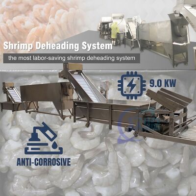 Dobra cena. Advanced Shrimp Head Separation Machine SUS304 2000-2500KG 15KW 440V For Seafood Export Company w Internecie